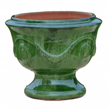 Vase coupe Anduze TERRE FIGUIERE vert