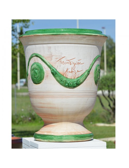 Vase d'Anduze Terre Figuière cérusé vert - 4 tailles