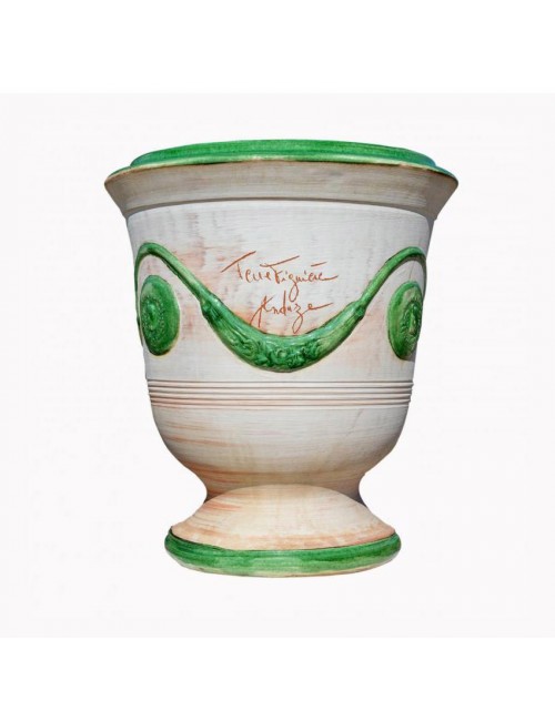 Vase d'Anduze Terre Figuière cérusé vert - 4 tailles