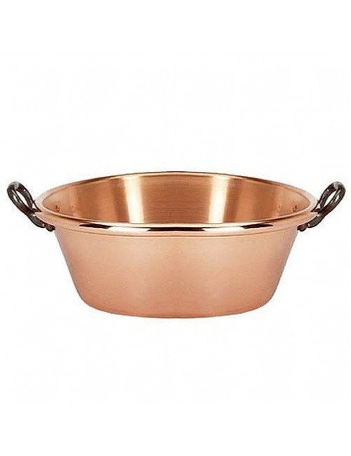 Bassine à confiture De Buyer en cuivre massif 40cm