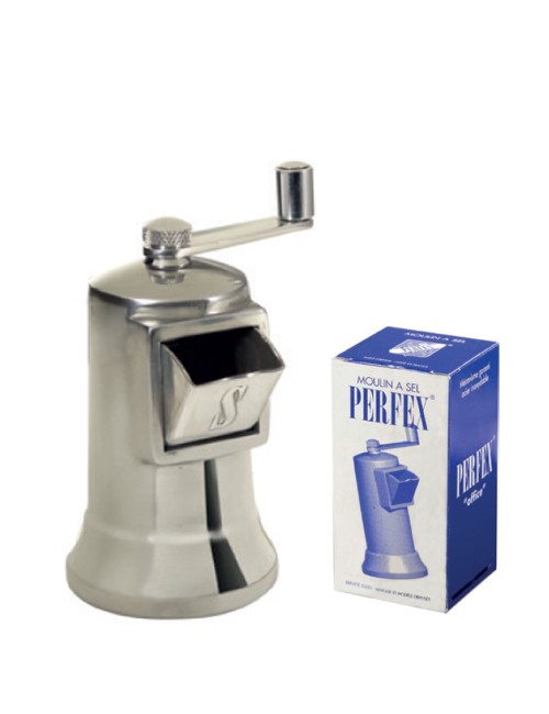 Moulin à sel Perfex en inox et fonte d'aluminium