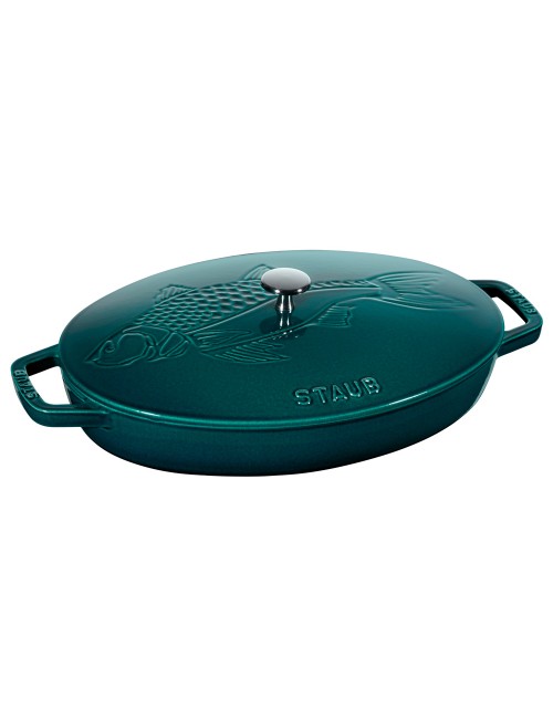 Plat à poisson Staub Blue La Mer 33cm