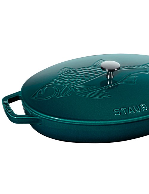 Plat à poisson Staub Blue La Mer 33cm