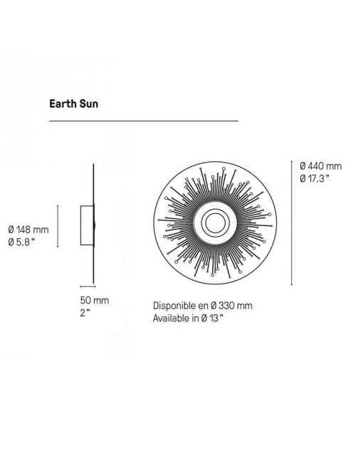 CVL Applique Earth Sun