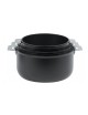 Set batterie de 3 casseroles Cristel Cookway poignée amovible