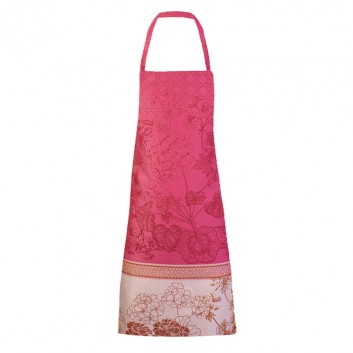 Tablier GARNIER THIEBAUT Géraniums rose antitache