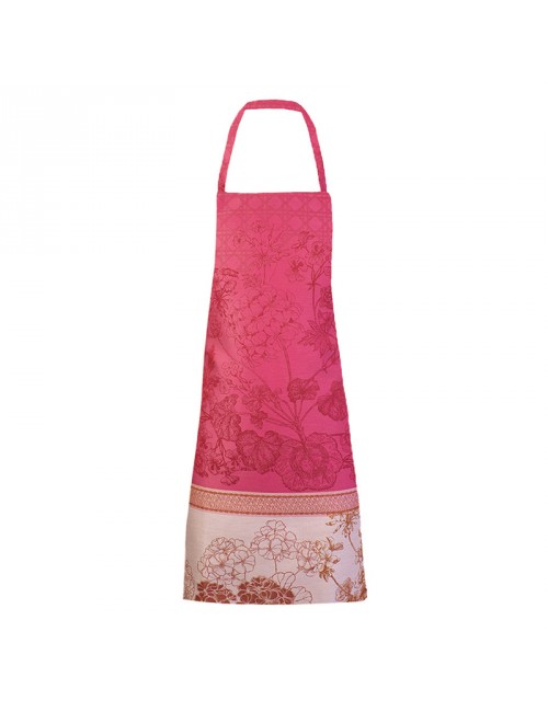 Tablier GARNIER THIEBAUT Géraniums rose antitache