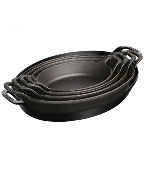 Ensemble Staub 5 plats empilables ovales en fonte