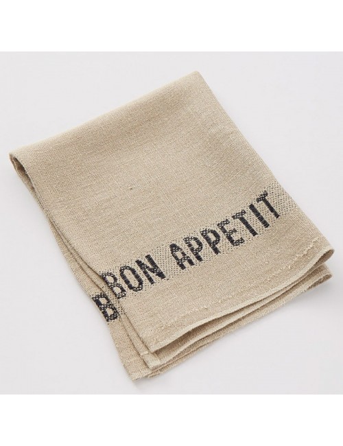 6 serviettes Charvet 100% lin Bon Appétit - 9 coloris