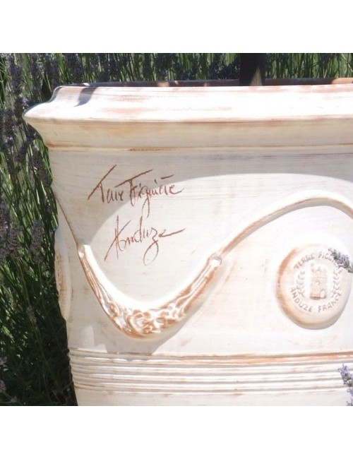Vase d'Anduze Terre Figuière cérusé naturel - 4 tailles