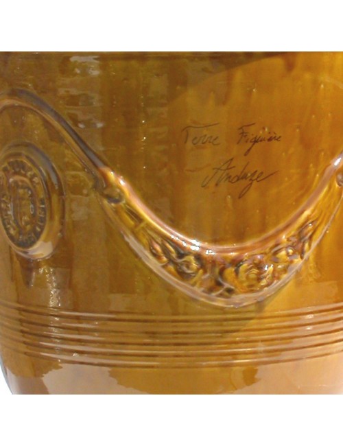 Vase Anduze Terre Figuière émaillé miel - 4 tailles