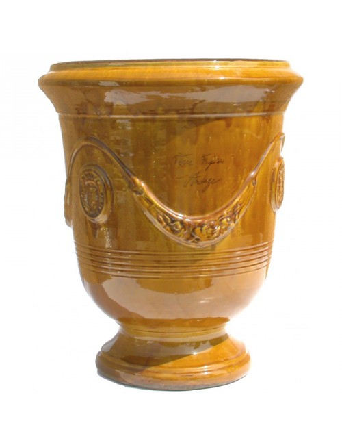 Vase Anduze Terre Figuière émaillé miel - 4 tailles