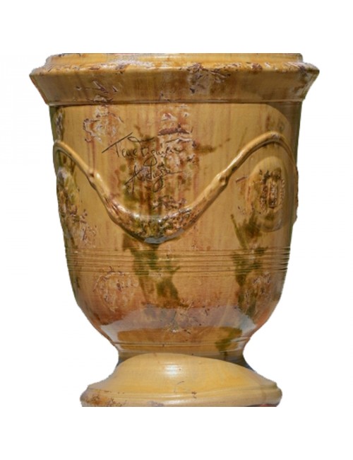 Vase Anduze TERRE FIGUIERE émaillé vieilli Antique - 4 tailles