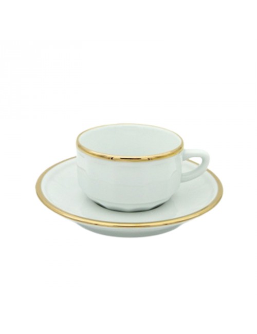 Tasse et soucoupe Apilco Flora - 4 tailles 6 coloris bistro porcelaine