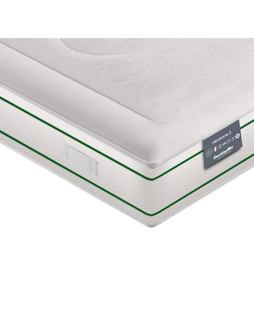 Ensemble Heveane Dunlopillo matelas sommier lattes fixes - 8 tailles