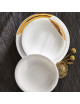 6 assiettes Degrenne SD One Or - 2 tailles