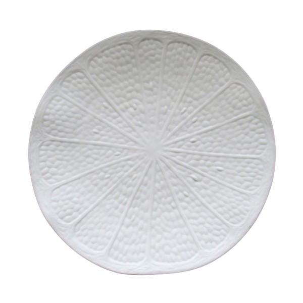 6 assiettes porcelaine Pamplemousse Pergay