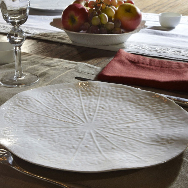 6 assiettes porcelaine Pamplemousse Pergay