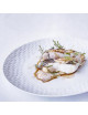 Pergay 6 assiettes Empreinte Porcelaine