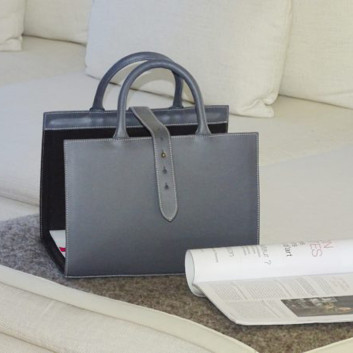 Porte revues Midipy en cuir véritable - 6 coloris