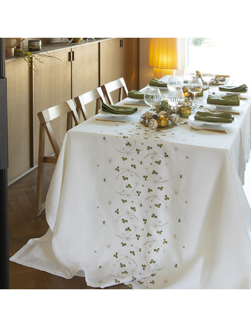 Nappe Alexandre Turpault Chance 100% lin - 3 dimensions