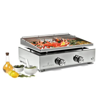 Plancha Verycook Simplicity 2 feux plaque inox