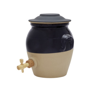 Pot à vinaigre 3L en grès Digoin avec robinet