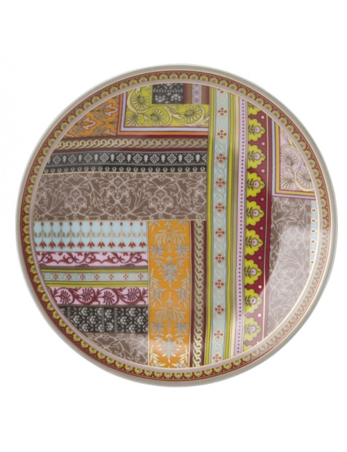 6 assiettes Ispahan Deshoulières porcelaine - 5 dimensions