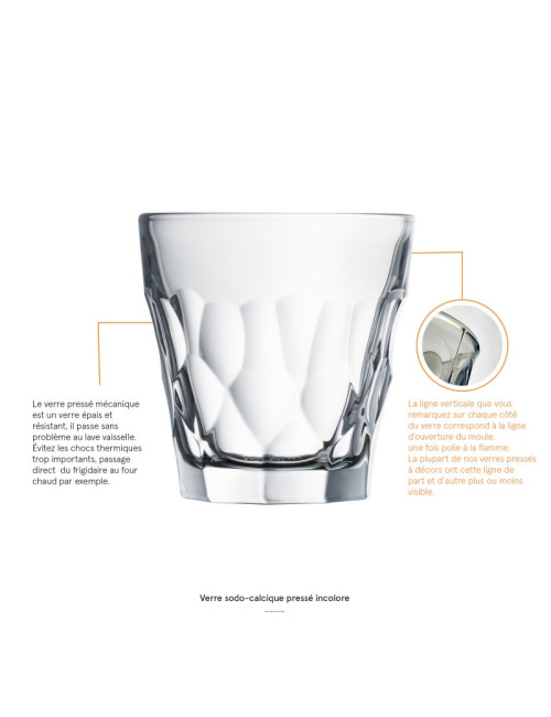 Set de 6 verres gobelets Silex La Rochère