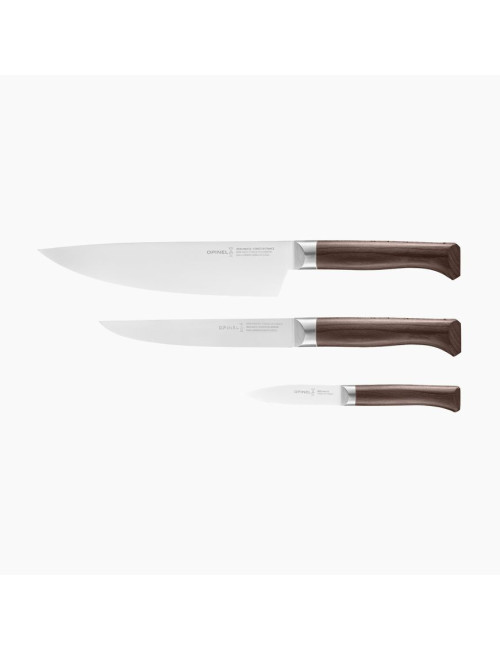 Coffret Opinel trio 3 couteaux Les Forgés 1890