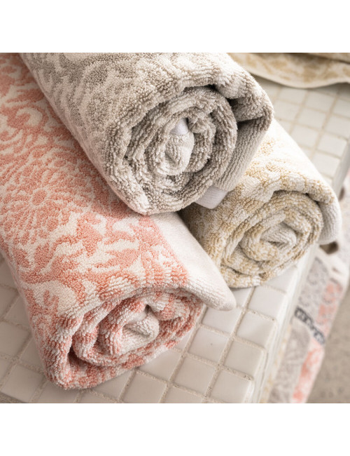 Serviette de bain Le Jacquard français Charme - 3 coloris 2 dimensions