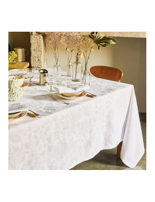 Nappe Garnier Thiebaut Mille Giverny blanc - 4 tailles