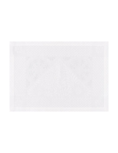 4 sets de table Le Jacquard Français Bosphore en coton et lin 54x38cm