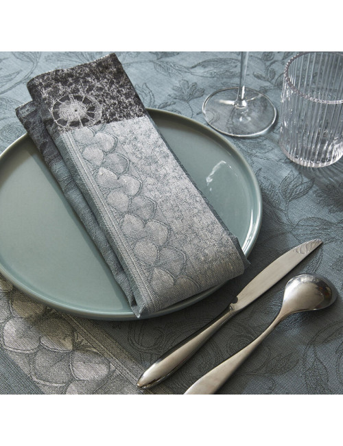 4 serviettes de table Le Jacquard Français Symphonie Baroque - 2 coloris