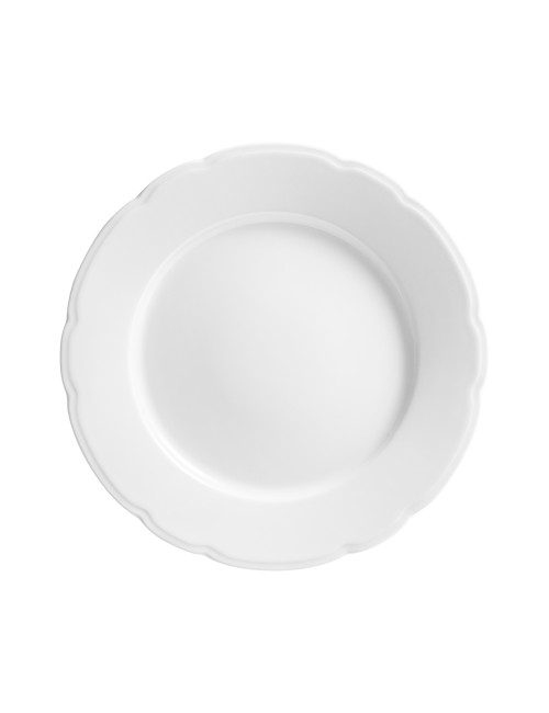 6 Assiettes Réminiscence blanc Degrenne - 3 tailles
