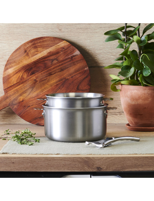 Batterie 2 casseroles poignée Alchimy Loqy De Buyer