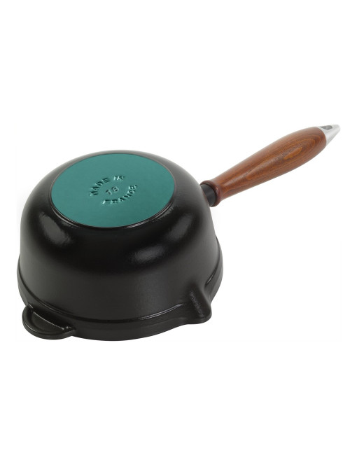 Casserole STAUB vintage fonte 18cm avec manche bois