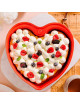 Moule coeur rouge Peugeot For you - 2 tailles