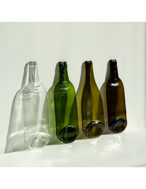 Planche en verre Q de Bouteilles médium - 3 couleurs