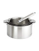 Set batterie de 3 casseroles Cristel Strate + 1 poignée Zénith amovible
