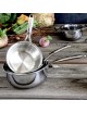 Set batterie 3 casseroles Cristel Castel Pro avec couvercles 16 18 20cm