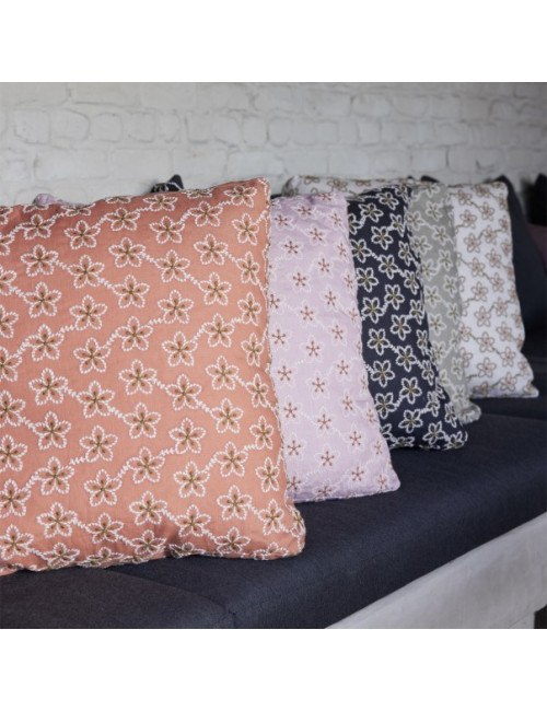 Housse de coussin Alexandre Turpault Fleurs 45x45cm - 5 coloris