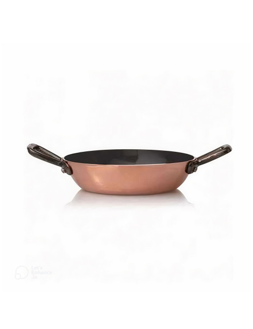 Plat rond professionnel cuivre étamé Baumalu - 2 tailles