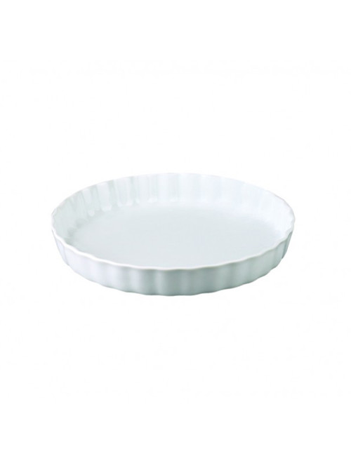 Moule à tarte APILCO 30cm blanc en porcelaine