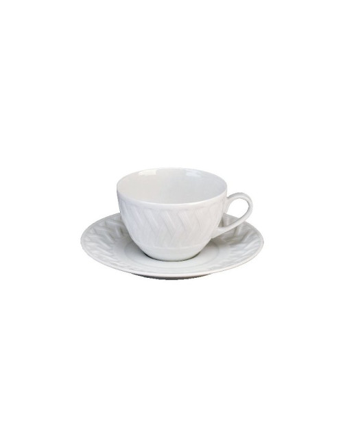 6 tasses soucoupes Louisiane Deshoulières - 4 contenances