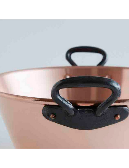 Bassine à confiture en cuivre Baumalu pour induction - 26cm