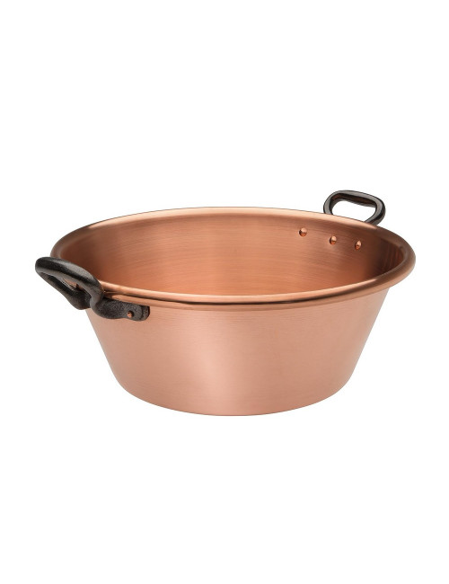 Bassine à confiture 3L cuivre lisse Baumalu