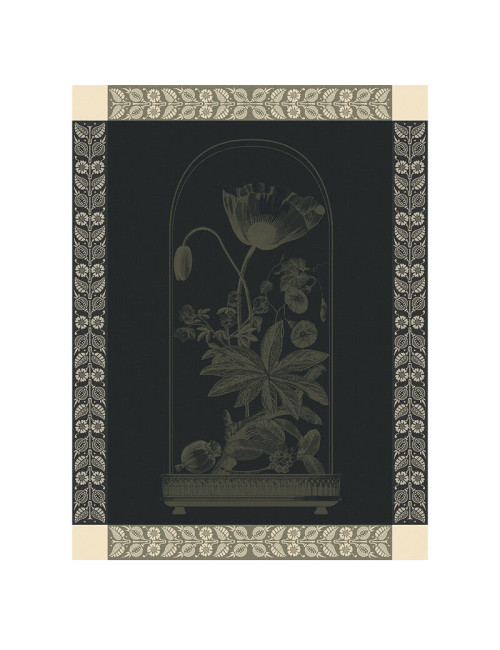 Torchon LE JACQUARD FRANCAIS Curiosités Florales Empire coton