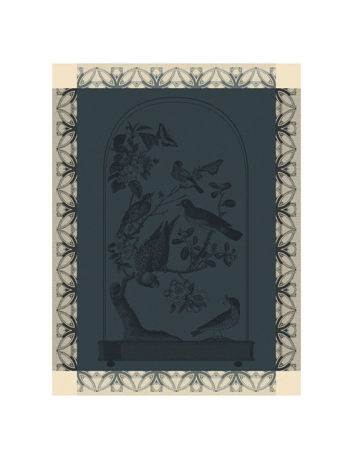 Torchon LE JACQUARD FRANCAIS Curiosités Animales Nuit coton