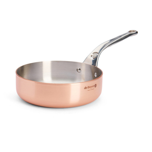 Sauteuse Inocuivre De Buyer inox cuivre - 3 tailles
